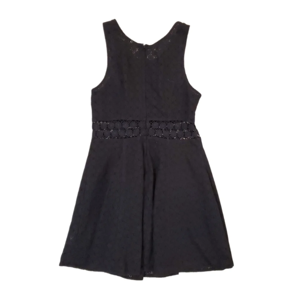 Free People‎ Women's Black Daisy Lace Boho Fit n Flare Dress Size 8